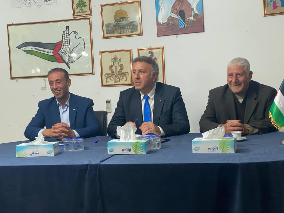 אחמד עסאף נפגש עם נציגי הקהילה הפלסטינית בלוב: "ההתנגדות תסכל את תוכניות הכיבוש"