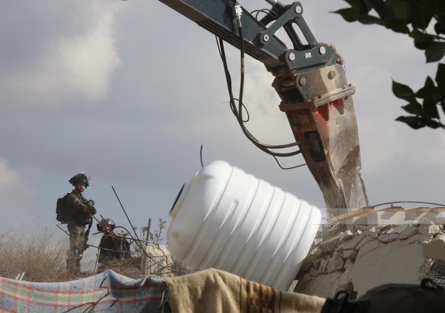 כוחות הכיבוש הרסו מבנה בכפר קבלאן שבדרום שכם