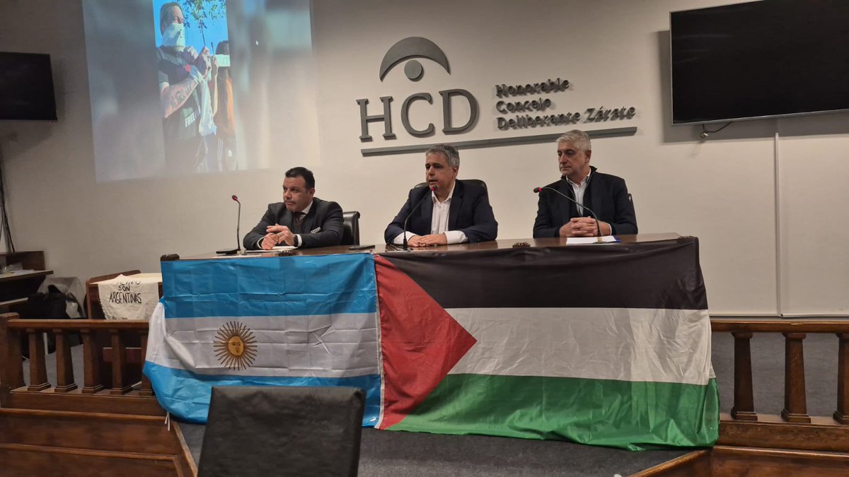 מפגש הזדהות בארגנטינה למען העם הפלסטיני נגד פשעי הכיבוש
