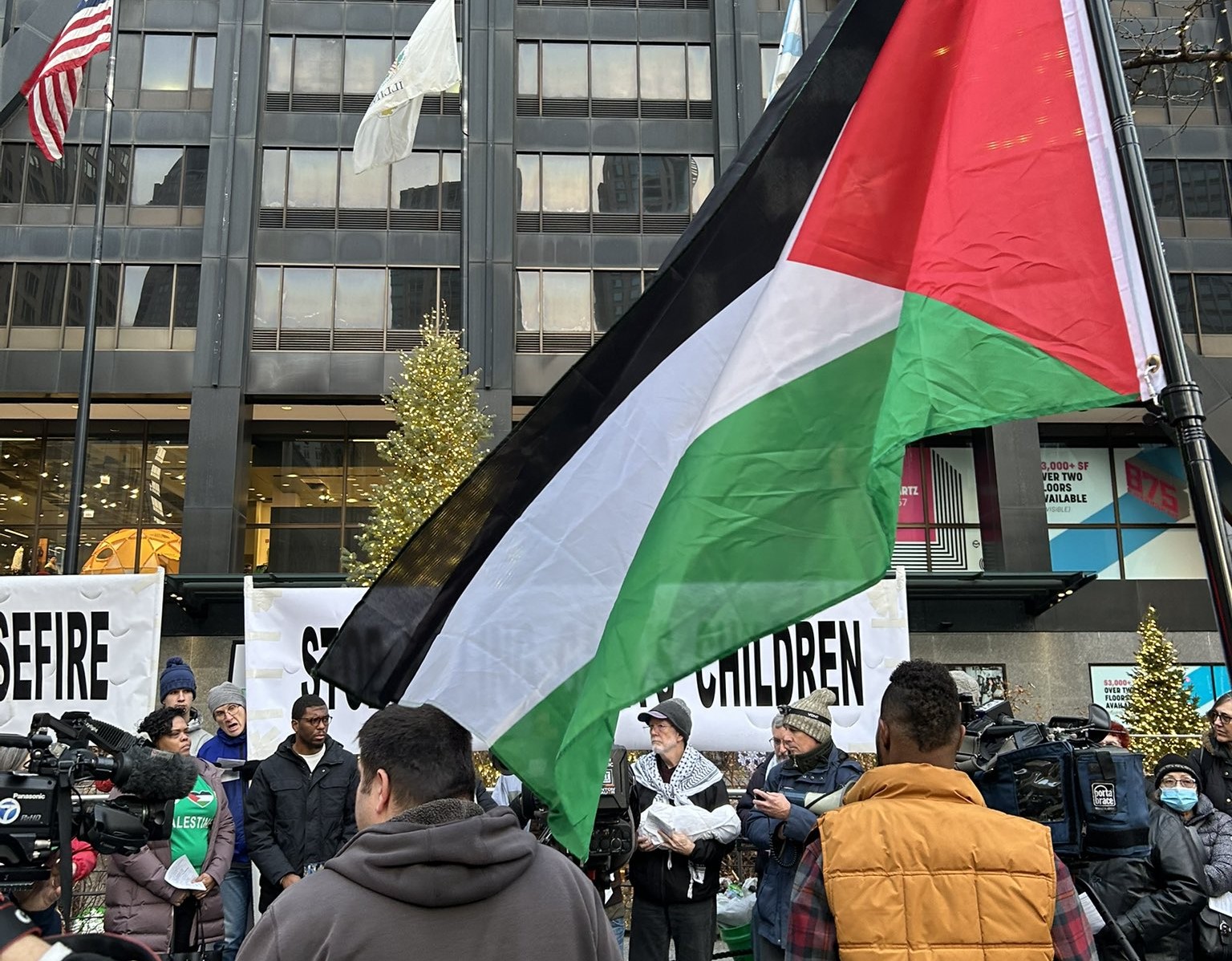 מחאות בארה"ב: עצרות בשיקגו ובניו יורק נגד רצח העם בעזה