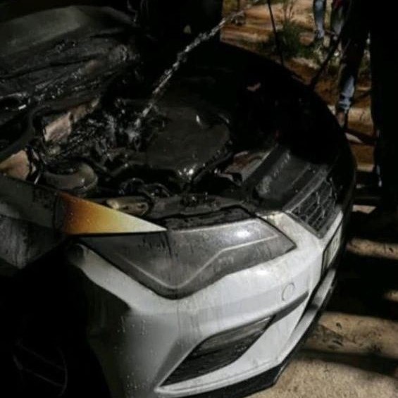 מתנחלים תקפו פלסטיני והציתו את רכבו בכפר קירה שבצפון סלפית