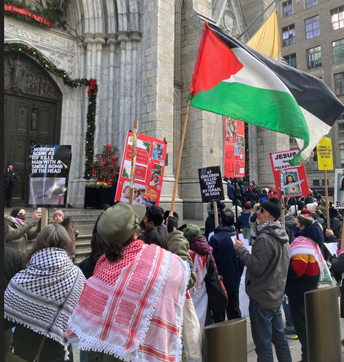 מחאה במנהטן: קריאה להפסקת התמיכה האמריקאית במלחמה בעזה