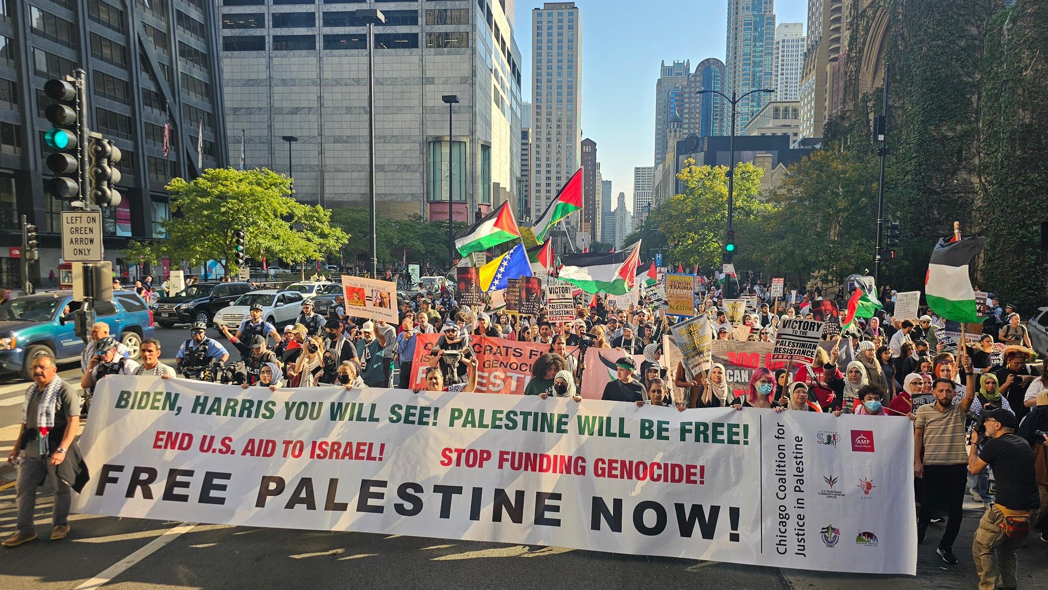 עשרות הפגנות ברחבי ארה"ב נגד המתקפה הישראלית על עזה