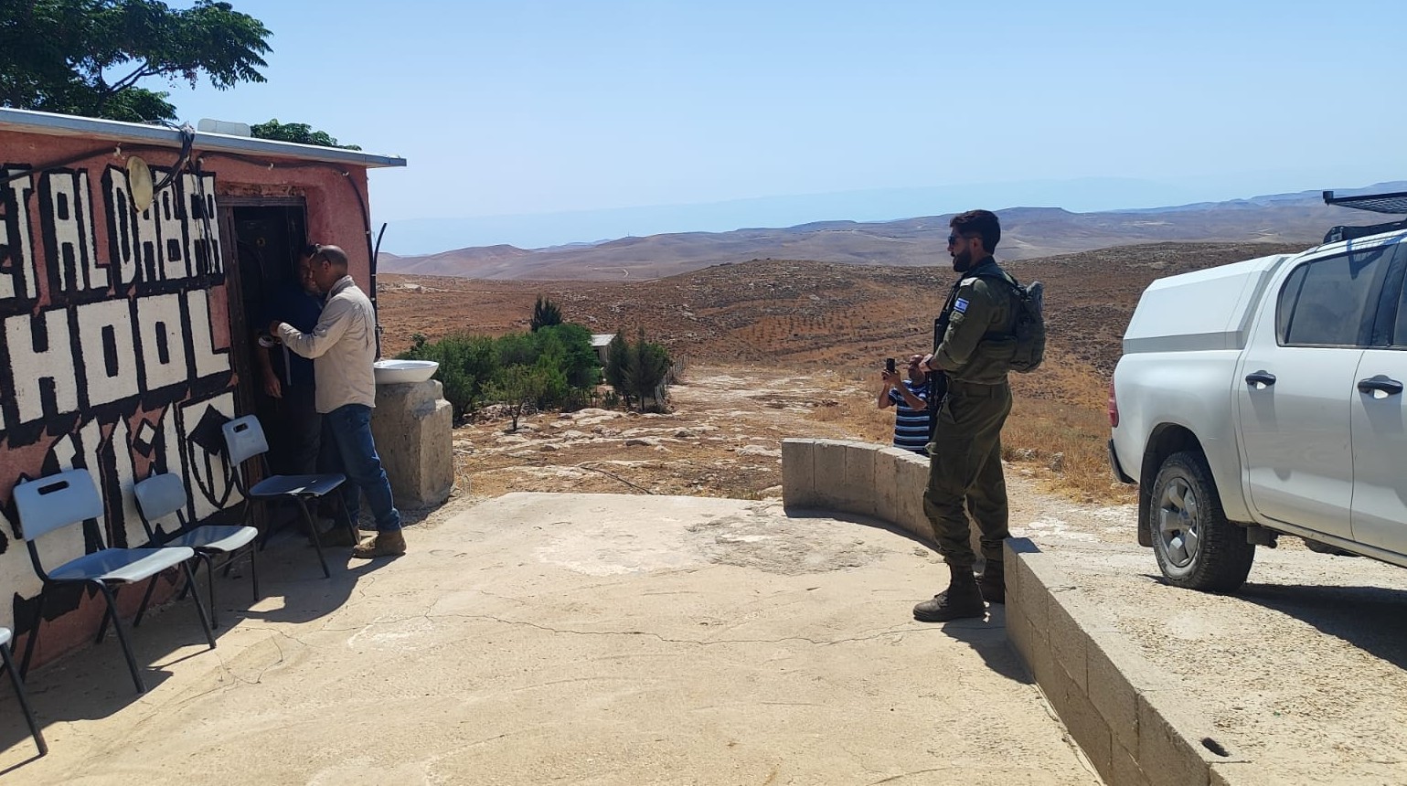 כוחות הכיבוש חילקו צווי הריסה לבית ספר ולבתים במסאפר יטא