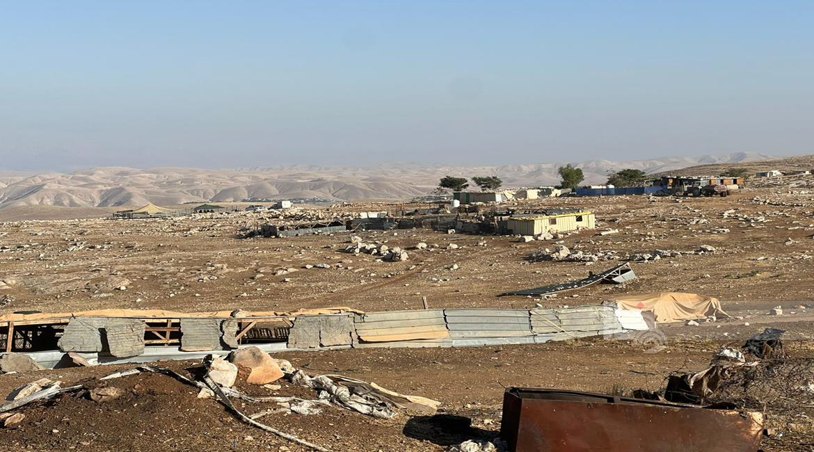 מתנחלים הרסו רכוש של פלסטיני בצפון מערב יריחו