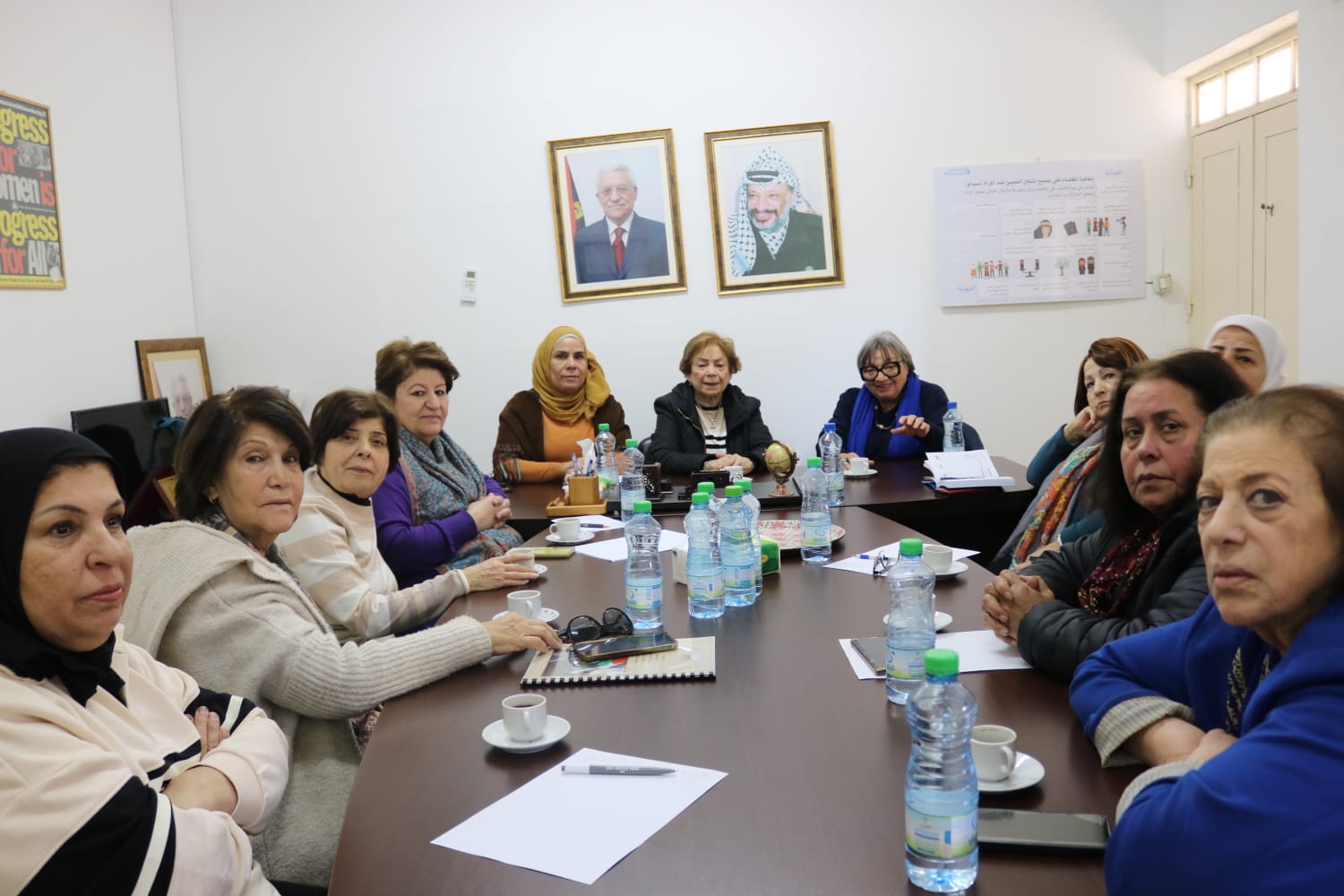 האיגוד הכללי של נשות פלסטין אירח את הפעילה האיטלקייה לואיזה מורגנטיני