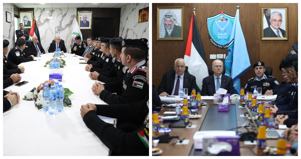 ראש הממשלה הפלסטיני ביקר את מערכי הביטחון והחירום ברמאללה