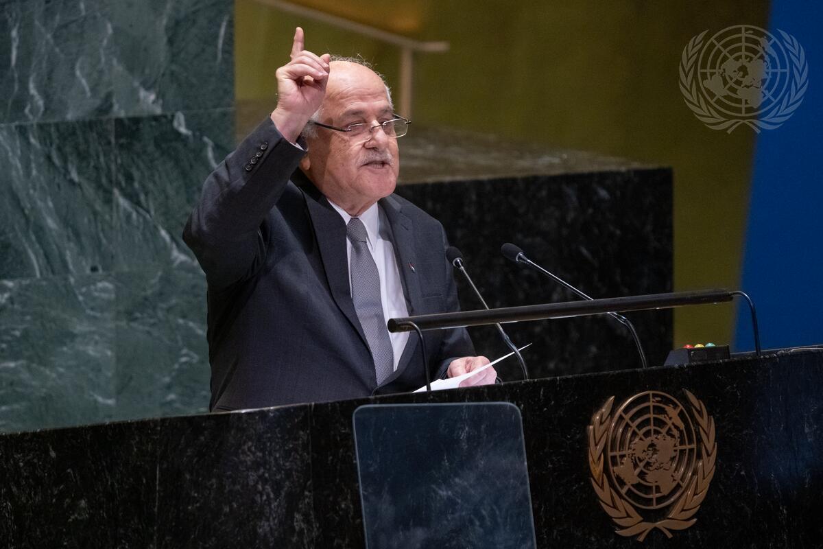 שגריר פלסטין באו"ם: החלטת העצרת הכללית היא נקודת מפנה במאבקנו
