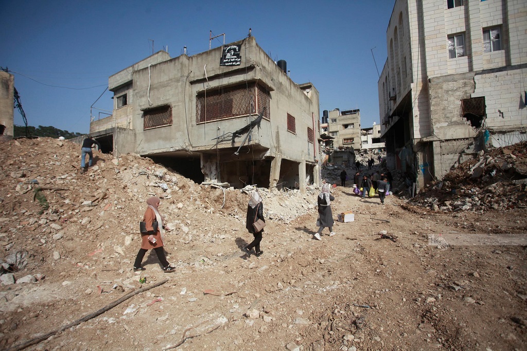 הרס נרחב במחנה הפליטים נור א־שמס: כוחות הכיבוש פועלים בשטח זה היום ה־87 ברציפות