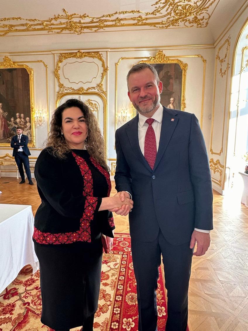 נשיא סלובקיה: תומכים בזכויות העם הפלסטיני