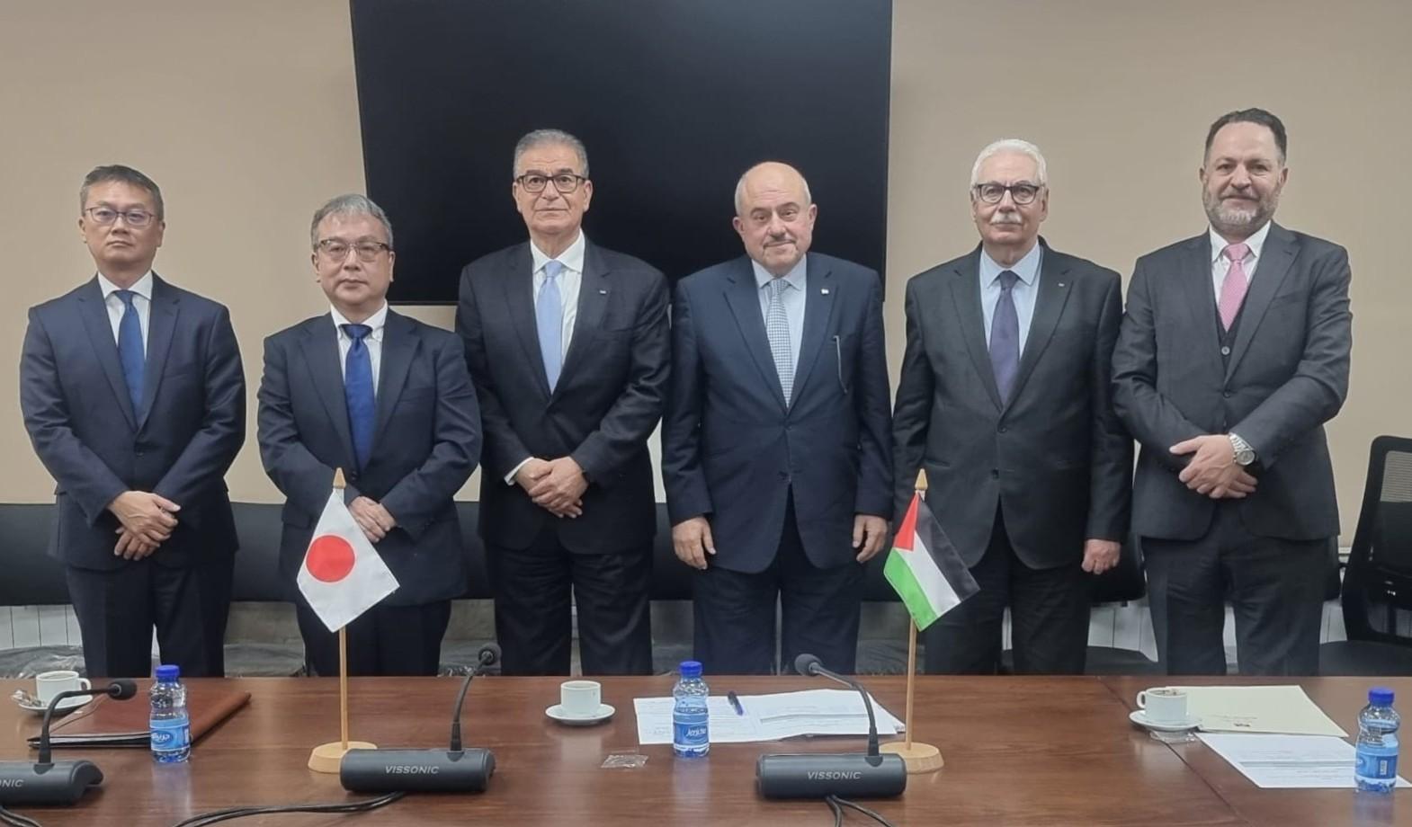 פלסטין ויפן חתמו על שתי הסכמות לסיוע בהתאוששות הכלכלית והשיקום התשתיתי