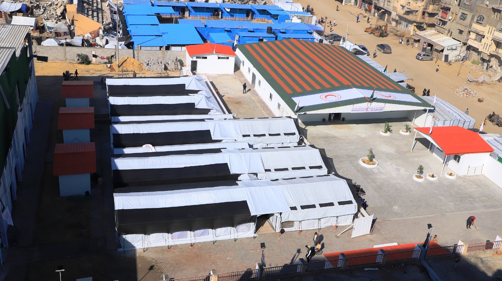 "הסהר האדום" חנך בית חולים לשיקום פצועים וחולים בחאן יונס