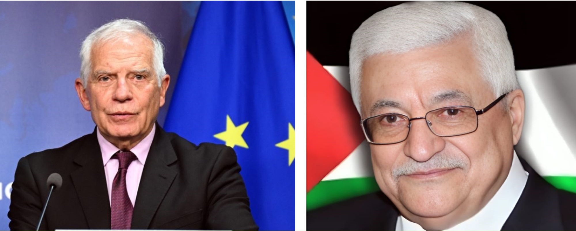 הנשיא עבאס בשיחה עם בורל: קריאה להפסקת אש ולמימוש פתרון שתי המדינות