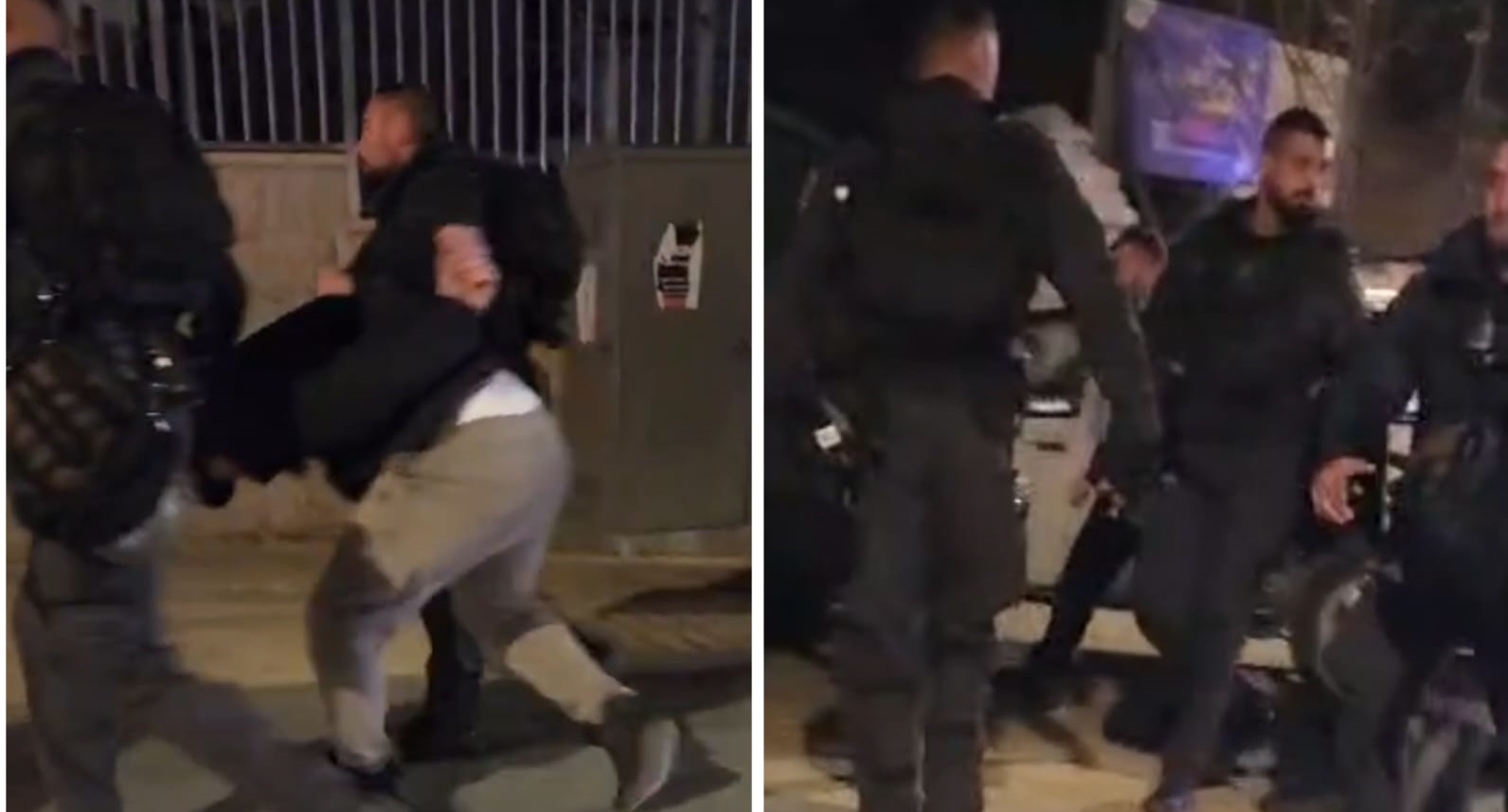 כוחות הכיבוש פיזרו מתפללים ועצרו כמה צעירים באזור באב אל-סאהרה בירושלים