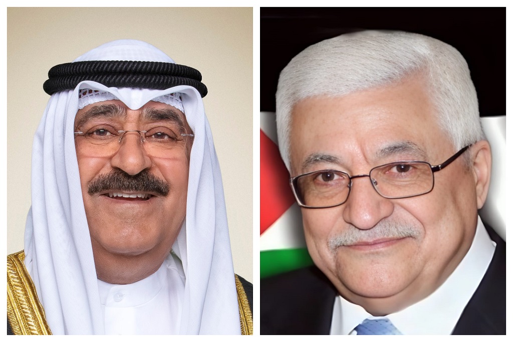 הנשיא עבאס בירך את אמיר כווית לרגל יום העצמאות ושחרור המדינה