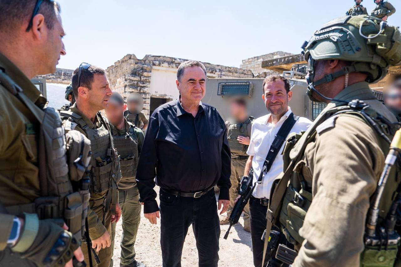 ישראל כ"ץ פרץ לאתר "תרסילה" סמוך לג'בע מדרום לג'נין