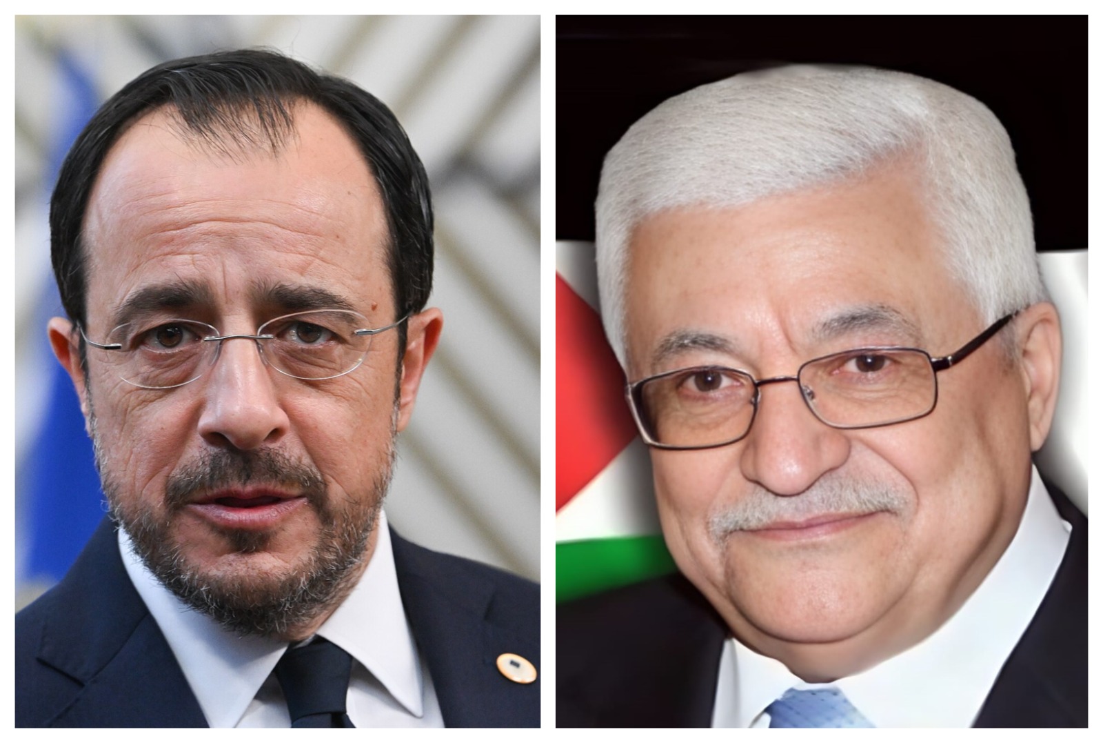 הנשיא עבאס שוחח עם נשיא קפריסין: תמיכה בפתרון שתי המדינות והיערכות לשלב הבא בעזה