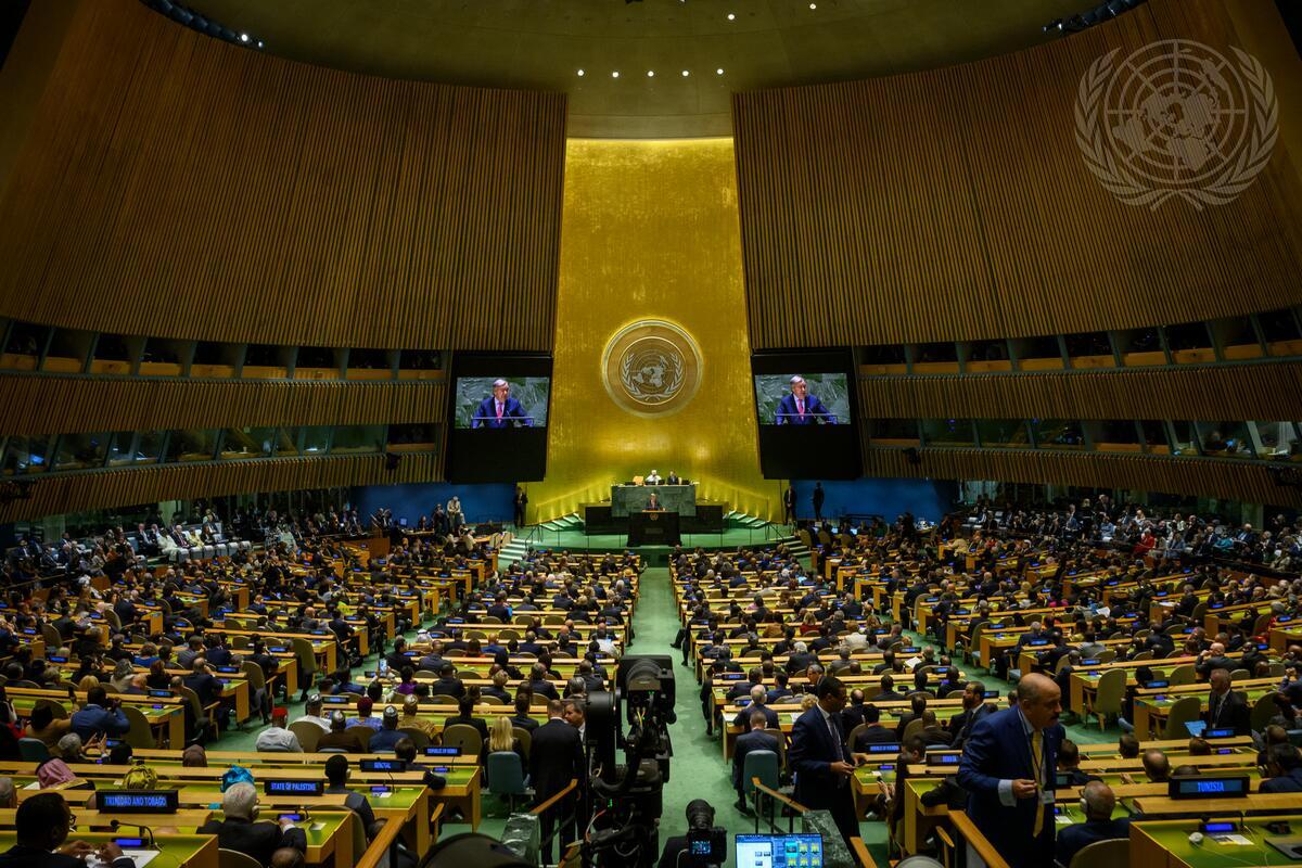  בנוכחות הנשיא עבאס – פתיחת הדיון הכללי של המושב ה-79 של העצרת הכללית של האו"ם