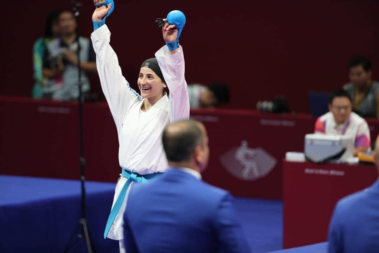חלא אל־קאדי זכתה במדליית זהב לפלסטין באליפות מערב אסיה בקראטה