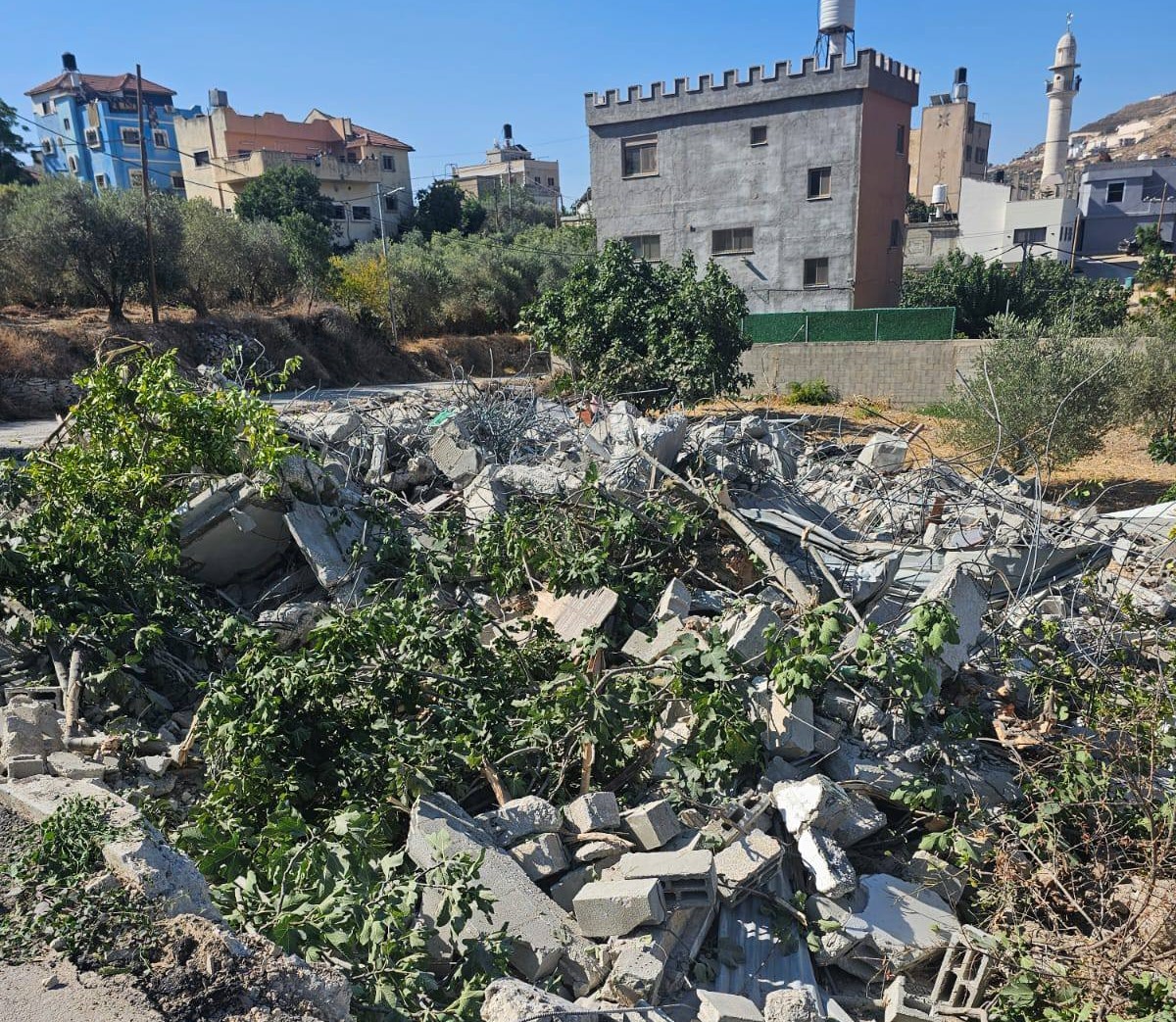 הכיבוש הרס בית בכפר עינאבוס שמדרום לשכם