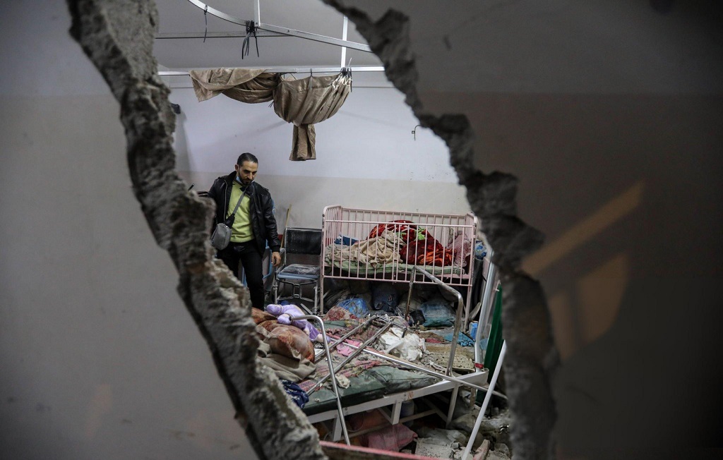 כוחות הכיבוש מאיימים להפציץ את בית החולים אל-עודה בג'באליה