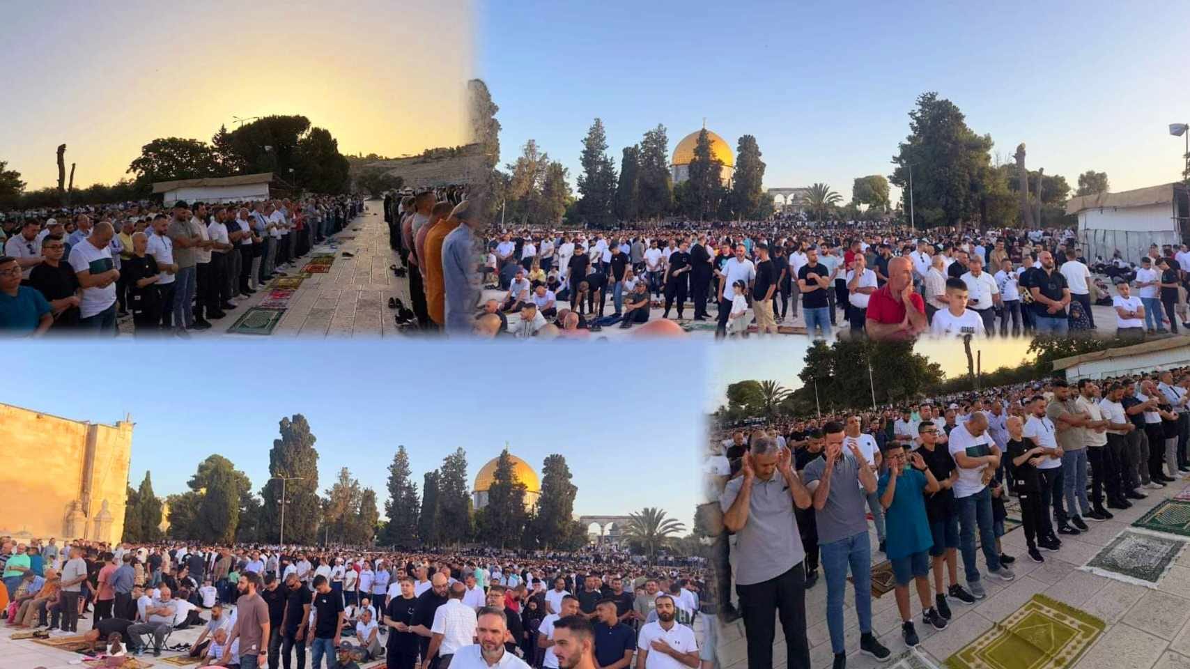 עשרות אלפים הגיעו לתפילת חג הקורבן באל-אקצא למרות ההגבלות