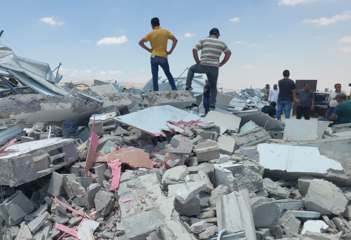 כוחות הכיבוש הישראלי הרסו שלושה בתים במאסאפר יטא