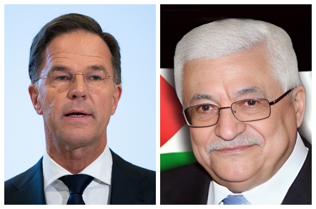 הנשאי הפלסטיני קיבל שיחת טלפון מראש ממשלת הולנד