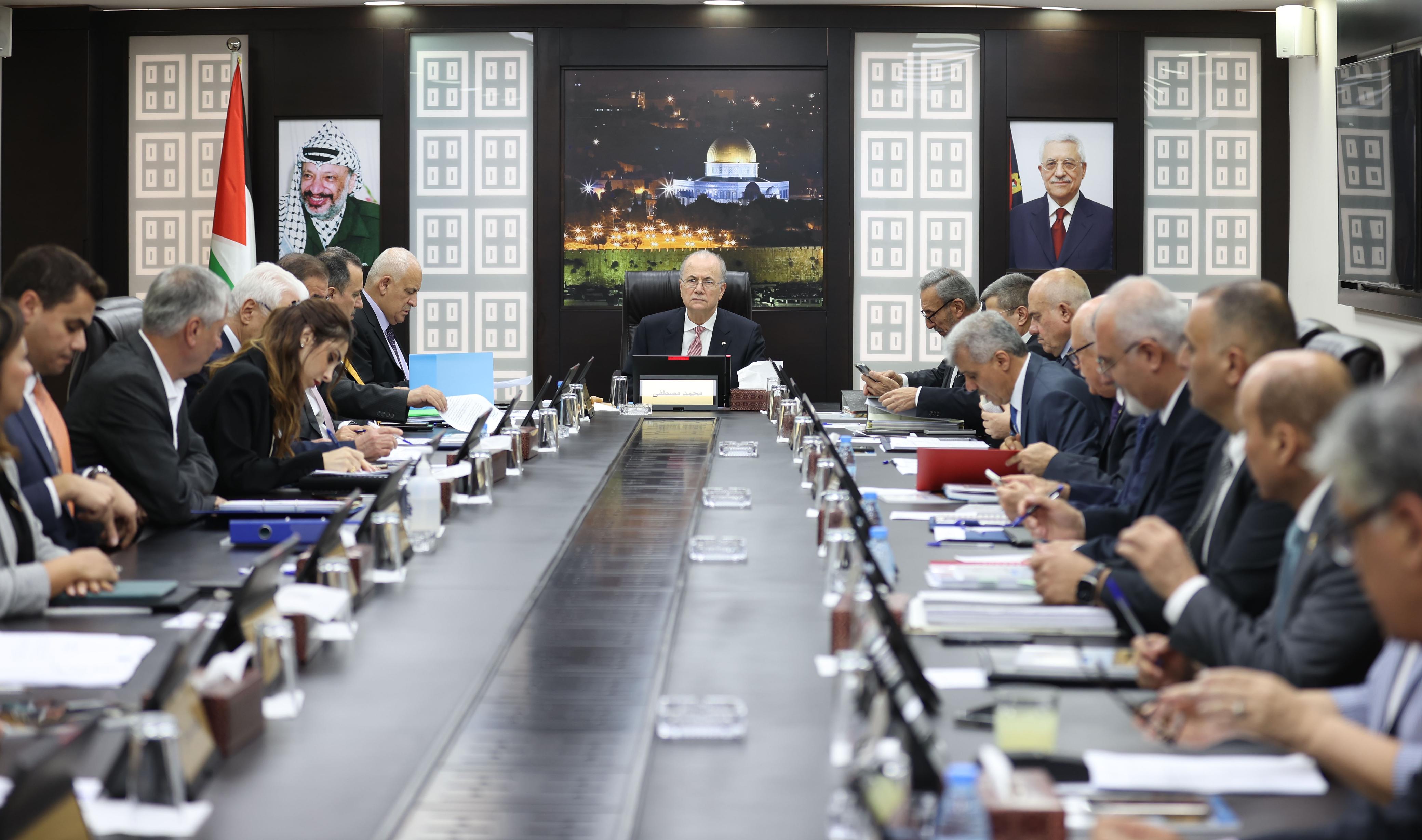 הקבינט הפלסטיני דן במאמצים להפסיק את המלחמה בעזה ובמצב הבריאותי החמור