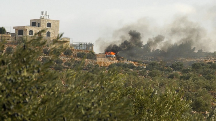 מתנחלים תקפו פלסטינים בעת מסיק זיתים בתרמסעיא