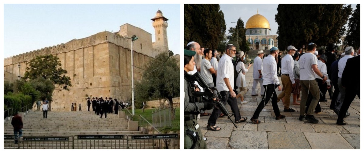 משרד הווקף: 27 פריצות למסגד אל־אקצא והקריאה לתפילה נאסרה 155 פעמים במסגד האיברהימי בחודש שעבר