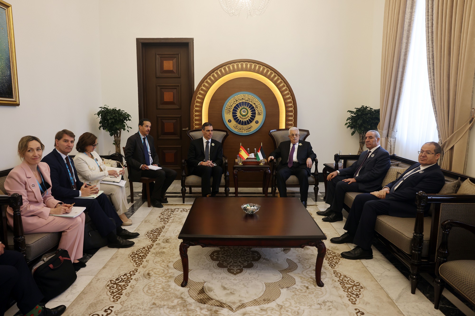 עבאס בפגישה עם ראש ממשלת ספרד: תודה על התמיכה העקבית – וקידום לחץ בינלאומי לעצירת המלחמה בעזה