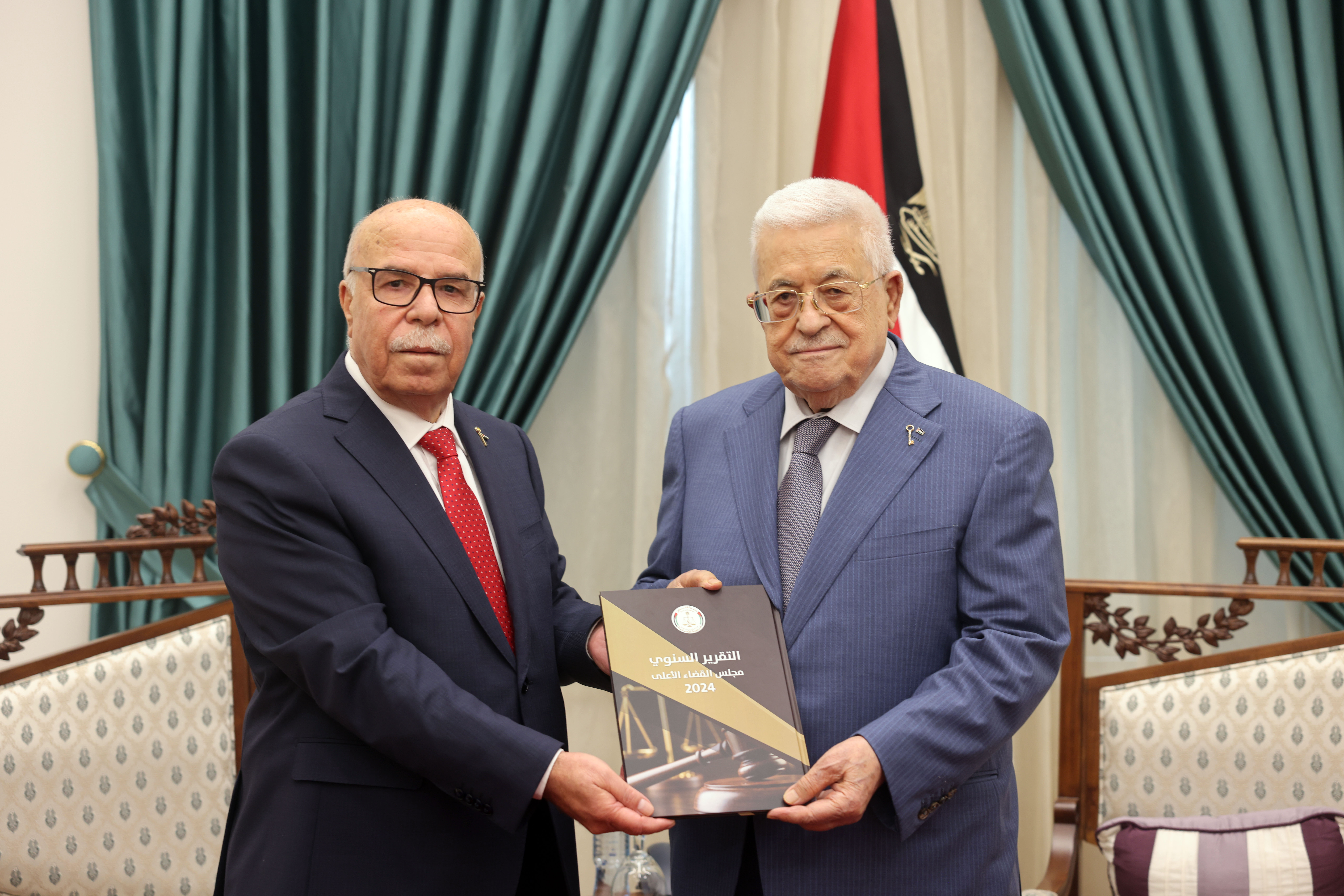 הנשיא קיבל את הדו"ח השנתי של הרשות השופטת לשנת 2024