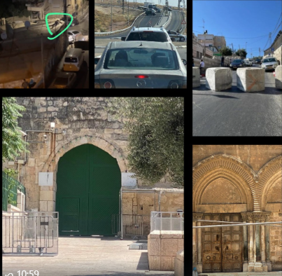 היום החמישי לחסימה: כוחות הכיבוש ממשיכים בסגר מלא על מסגד אל-אקצא וכנסיית הקבר, חמישה פלסטינים נורו בירושלים