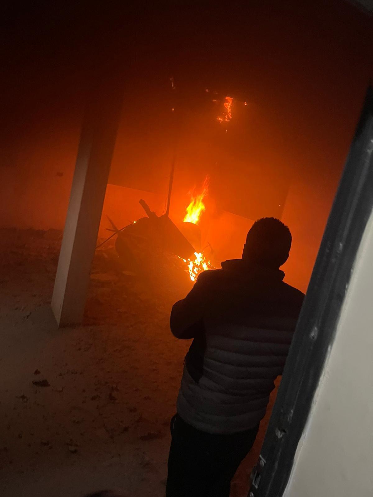 רסיסי טיל נפלו בעיירה בדיא, ממערב לסלפית