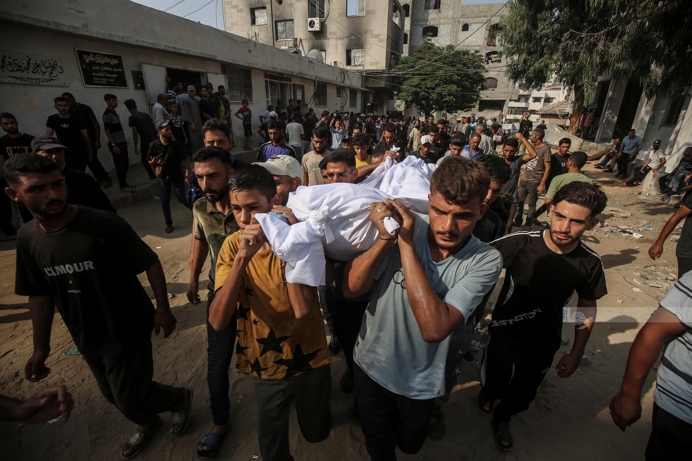 קורבנות ופצועים בהפצצת כוחות הכיבוש את רחבת בית החולים אל־מעמדאני בעיר עזה