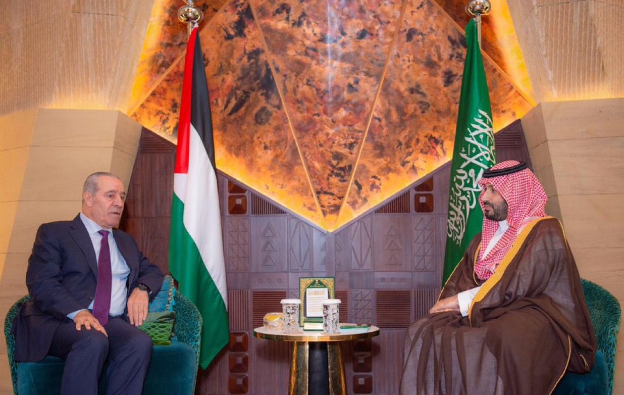 חוסיין א־שייח נפגש עם יורש העצר הסעודי מוחמד בן סלמאן בריאד