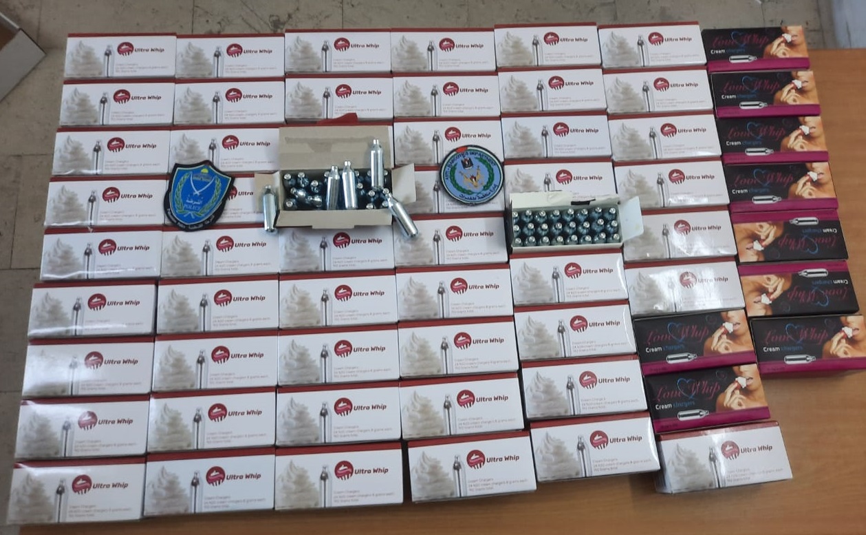 תפיסת 1464 מיכלי גז הצחוק בבית לחם