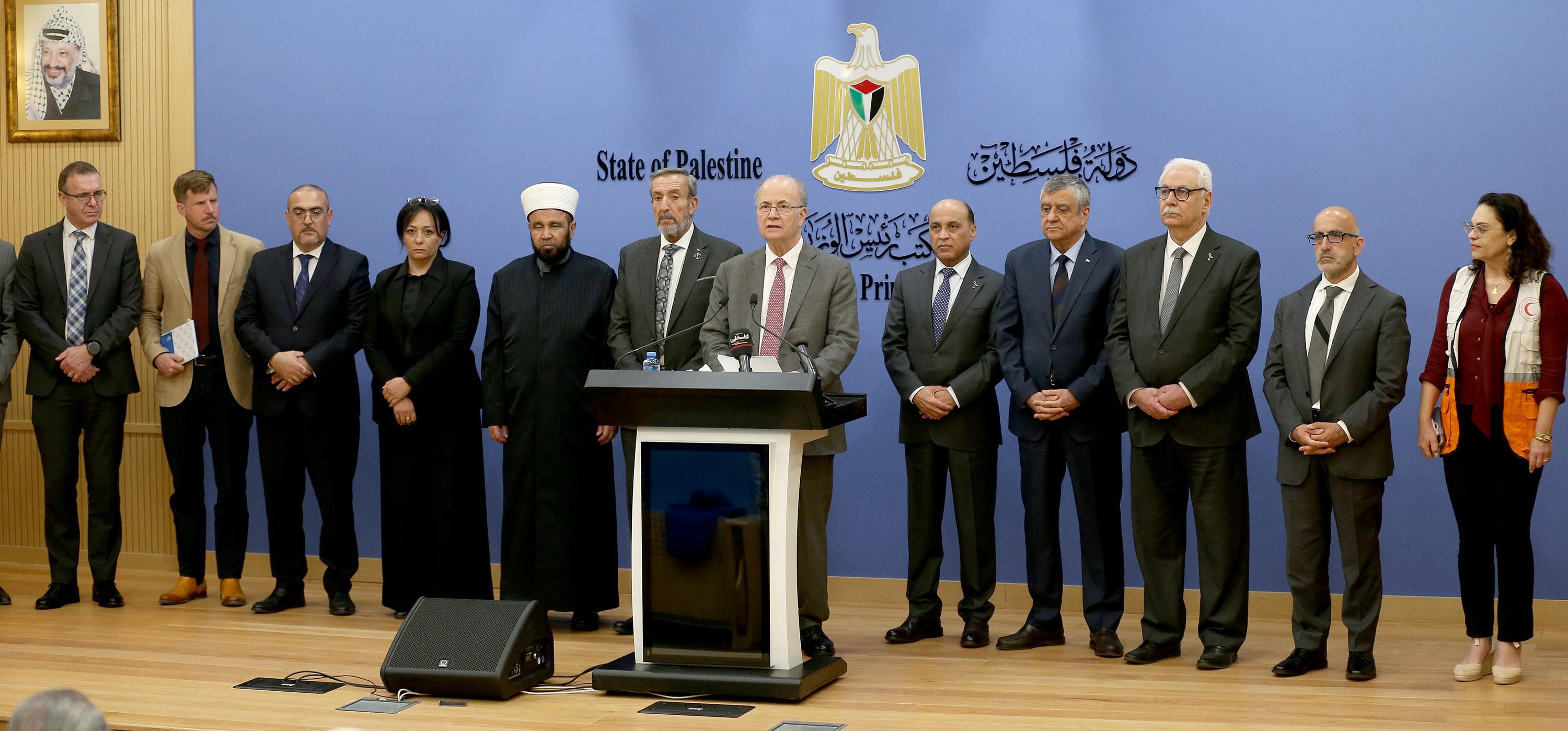 במהלך מסיבת עיתונאים בהשתתפות מוסדות או"ם וארגוני סיוע: מוסטפא קורא לקהילה הבינלאומית לנקוט צעדים ממשיים להפסקת המלחמה