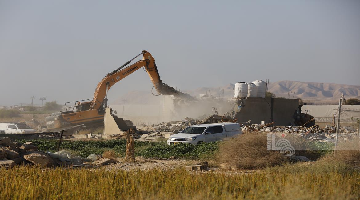 כוחות הכיבוש הרסו מבני מגורים בבקעת הירדן הצפונית