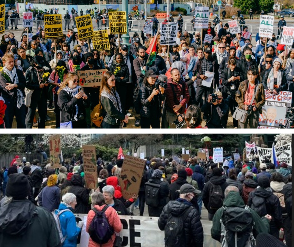 הפגנות בארה"ב בדרישה להפסיק את המלחמה ברצועת עזה