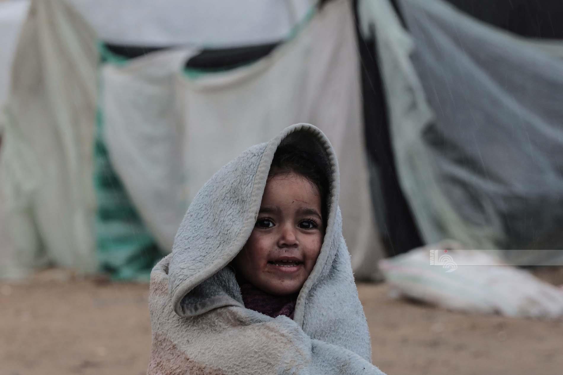 גשמי זעף ורוחות עזות הציפו מאות אוהלים ברצועת עזה