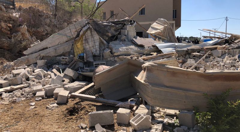 הרס בית בעראבה שבאזור הבטוף: הרשויות הישראליות והמשטרה פעלו בטענה לבנייה ללא היתר