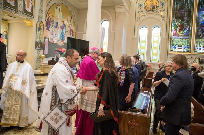 טקס לעילוי נשמתה של העיתונאית, שירין אבו עאקלה,