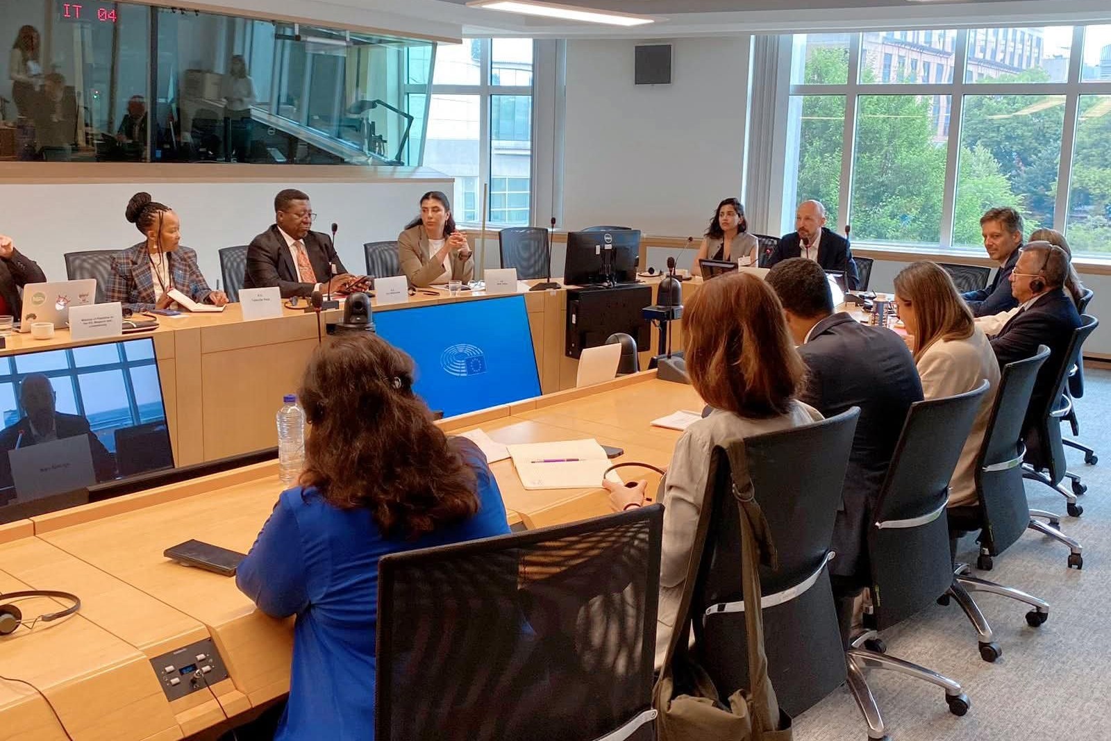 השגרירה אמל ג’אדו השתתפה בדיון קבוצת האג בפרלמנט האירופי: “יש להטיל סנקציות על מדינת הכיבוש”