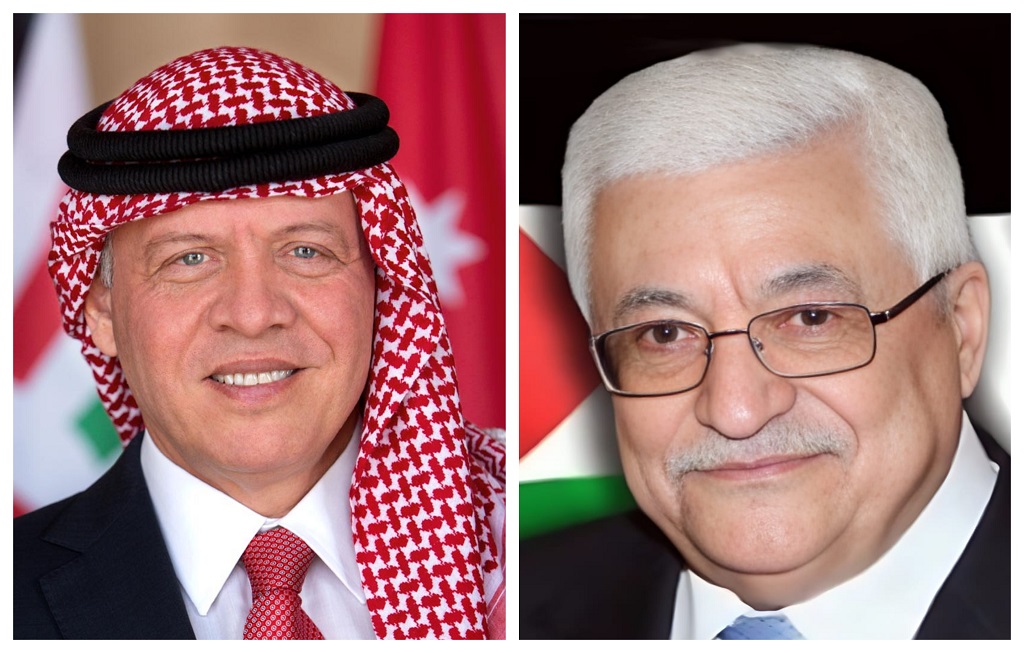 הנשיא עבאס בירך על עמדות ירדן התומכות בזכויות העם הפלסטיני ובהפסקת המתקפה