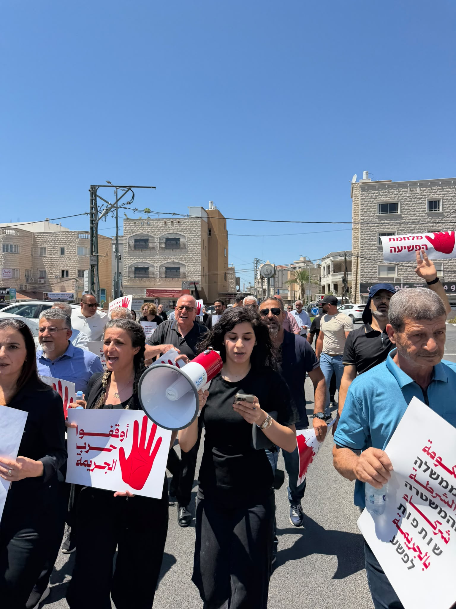 מאות הפגינו בטמרה נגד התפשטות הפשיעה ומחדלי המשטרה הישראלית