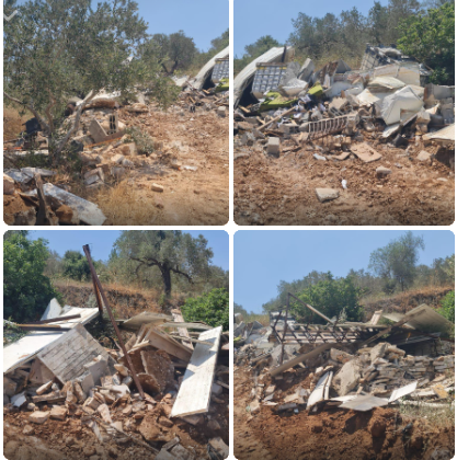 סלפית: מתנחל הרס חדר חקלאי בקפר א-דיק ואחרים עקרו אדמות ביאסוף