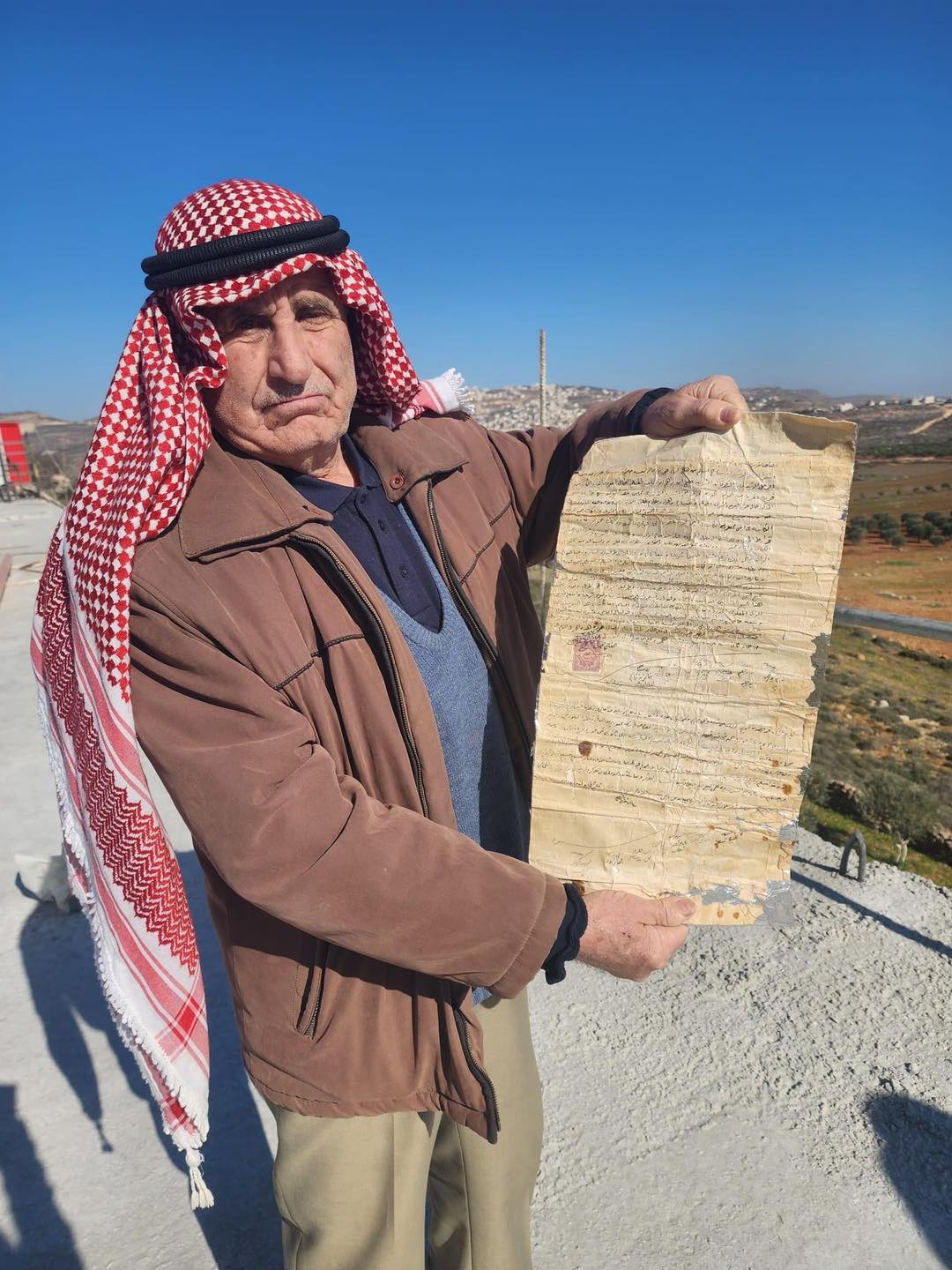 מסמך מלפני 117 שנים מוכיח הבעלות על הקרקע שמנסים להשתלט עליה