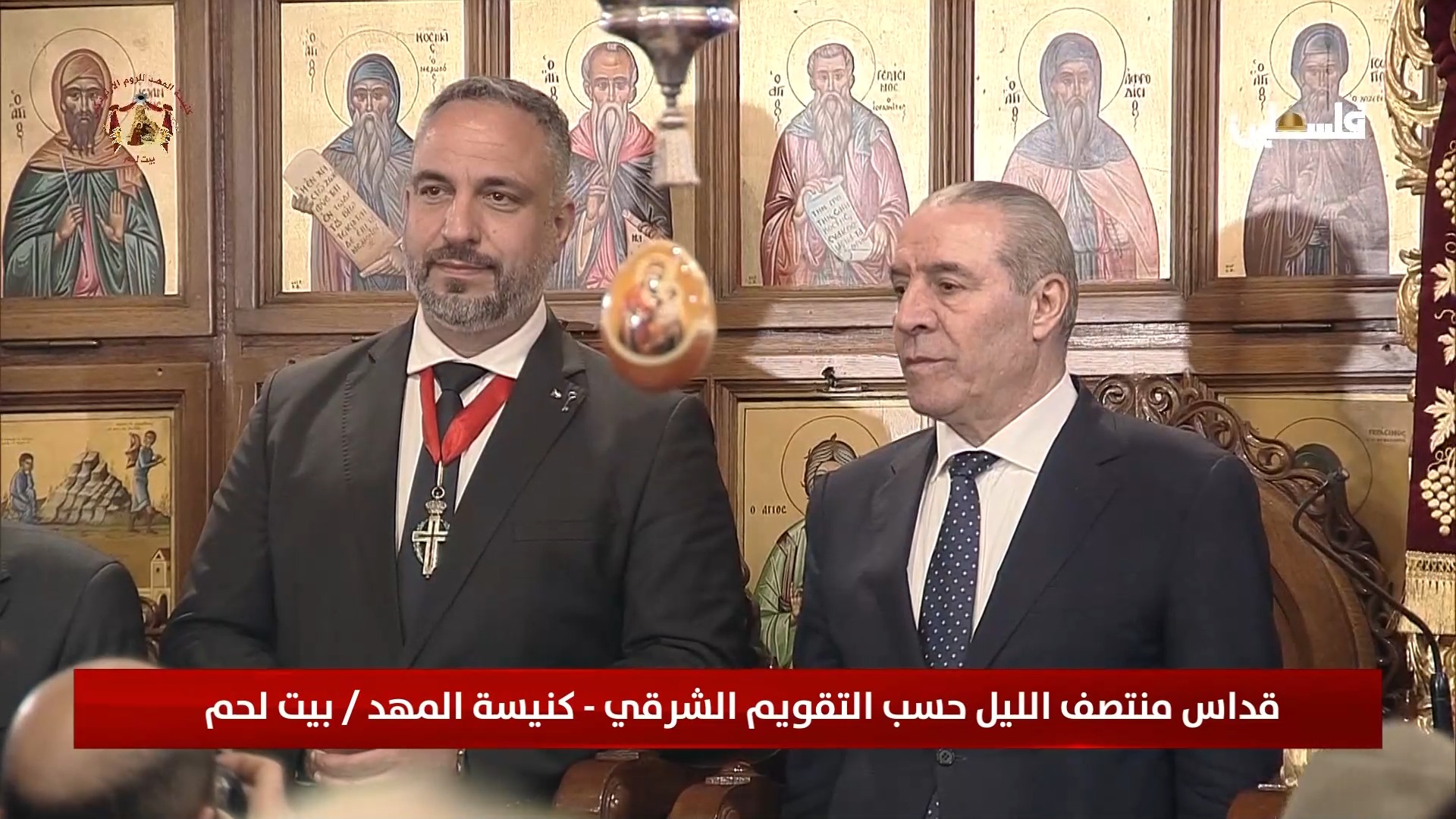 א־שייח’ השתתף במיסת חצות בבית לחם בשם הנשיא מחמוד עבאס